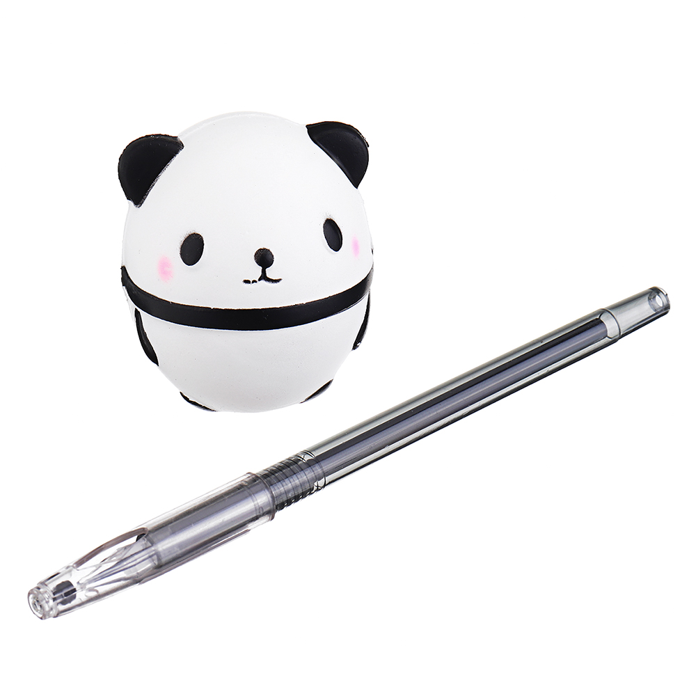6PCS Squishy Pen Cap Wholesale Panda Dinosaur Unicorn Cake Animal Slow Rising Jumbo With Pen Stress Relief Toys Gift 4
