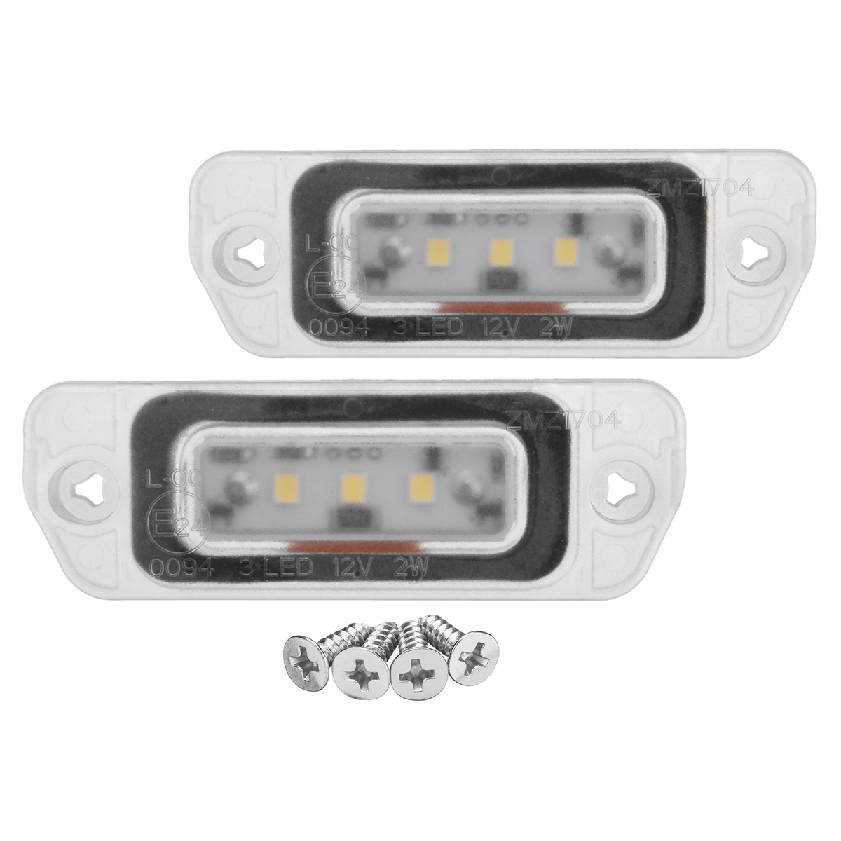 2Pcs 3SMD LED Lumières de plaque d'immatriculation pour Mercedes-Benz Classe R GL350 450 X164 W164