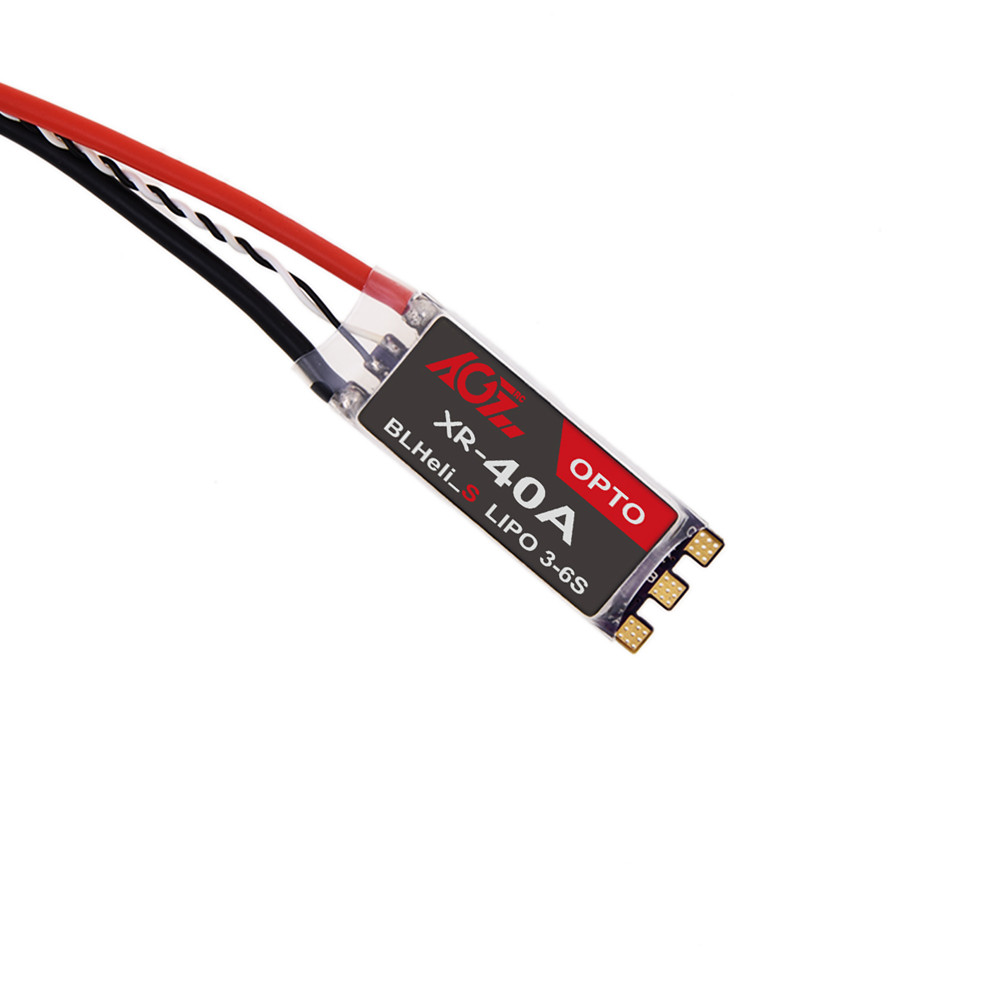 

AGFRC XR-40A Dshot600 BLHeli_S 40A Brushless ESC 3-6s Lipo OPTO for RC Drone FPV Racing