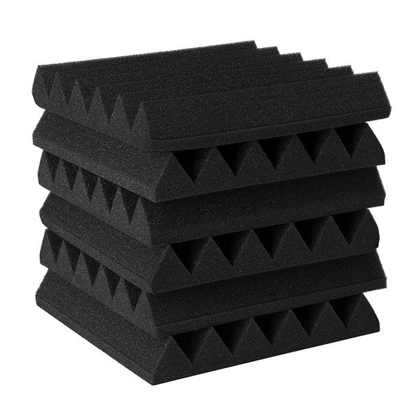 

6Pcs 300×300×50mm Triangle Insulation Reduce Noise Sponge Foam Cotton