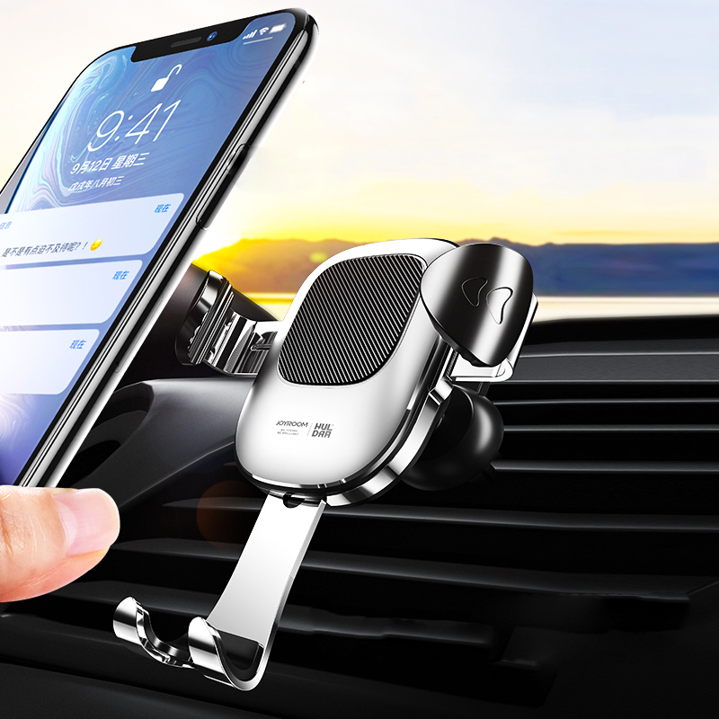 

Joyroom Gravity Linkage Automatic Lock Air Vent 360º Rotation Car Phone Holder For 4.0-6.5 Inch Smart Phone