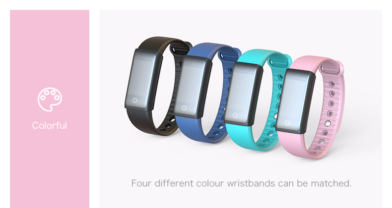 Fitness Tracker Smart Bracelet Wristband Color Screen For iPhone And Samsung