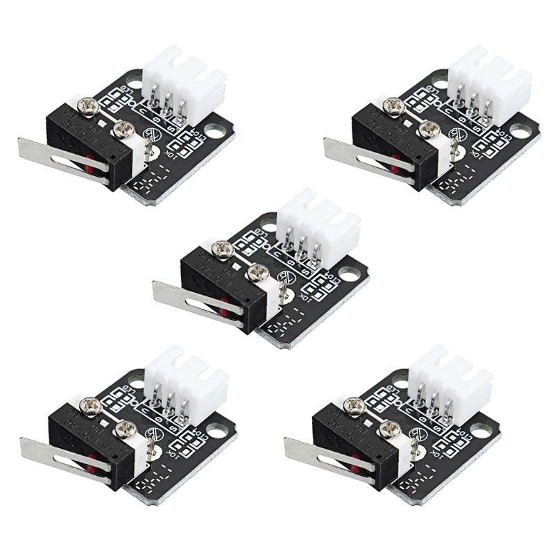 Creativity® 5pcs 3D Printer Accessories X/Y/Z Axis End Stop Limit Switch 3Pin N/O N/C Control Easy to Use Micro Switch for CR10 Series Ender 34
