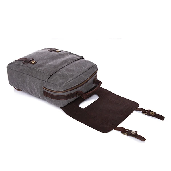 Vintage Canvas 15 inch Laptop Bag Backpack Men Women