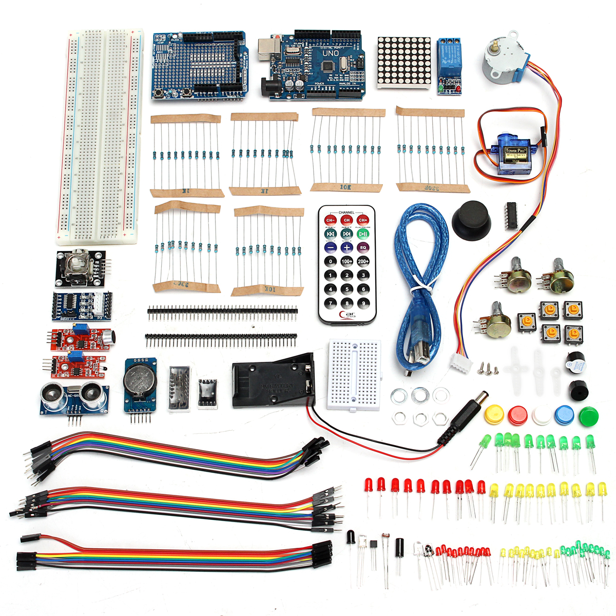 

Ultimate UNOR3 Starter With Stepper Servo Motor Relay RTC Kits Geekcreit for Arduino - products that work with official