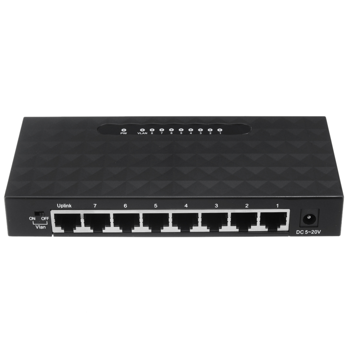

8-Port RJ45 10/100/1000Mbps Gigabit Ethernet Network Switch Lan Hub Adapter Ethernet Splitter for Routers Modems