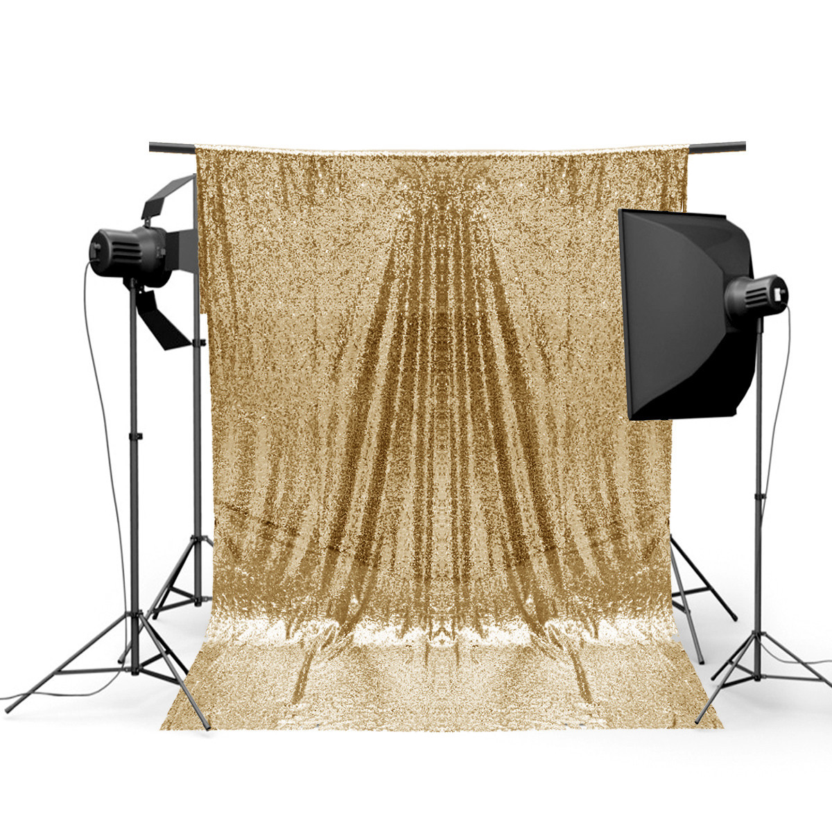 

4x6FT Золото Shimmer Sequin Фотография Фон Студия Prop Background