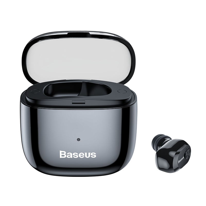 

Baseus A03 Wireless bluetooth 5.0 Earphone Single Mini Invisible HiFi 6D DSP Noise Cancelling Headphone with Mic Chargin
