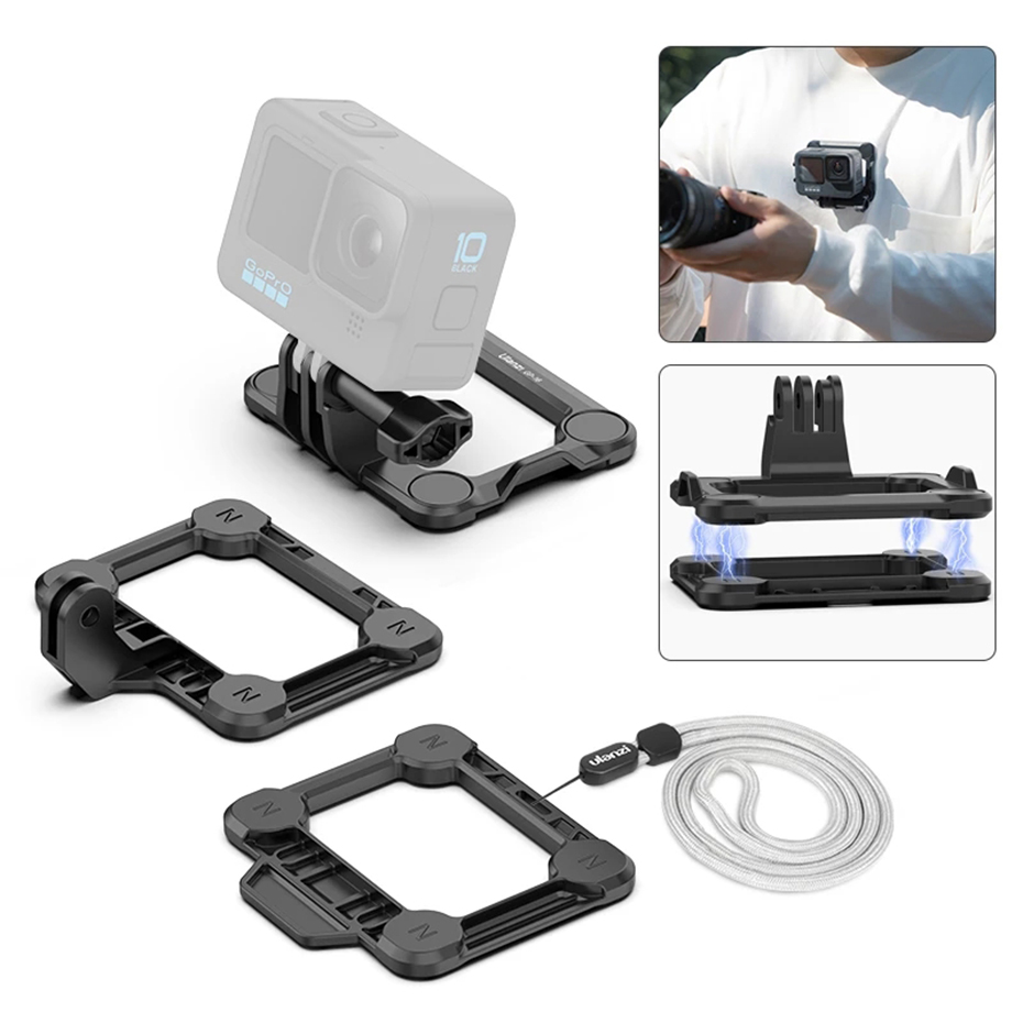 Find Ulanzi GP-16 Magnetic Action Camera Quick Release Bracket Mount for GoPro Hero 10 9 8 Sport Camera Accessories for Sale on Gipsybee.com with cryptocurrencies