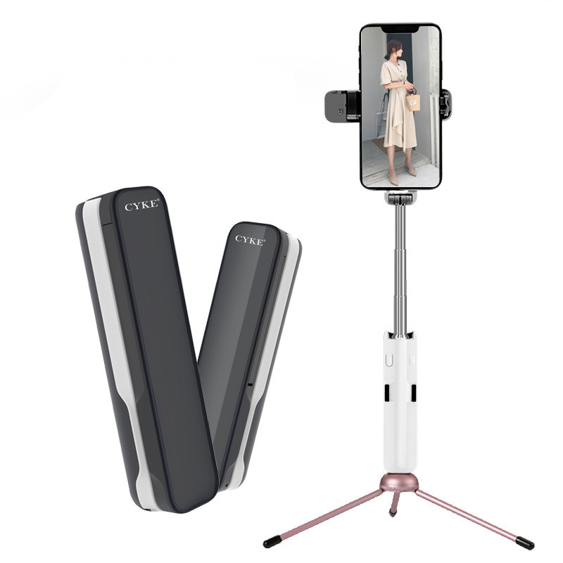 

Portable Mini bluetooth Foldable Selfie Stick With LED Fill Light for Live Sport Mobile Phones