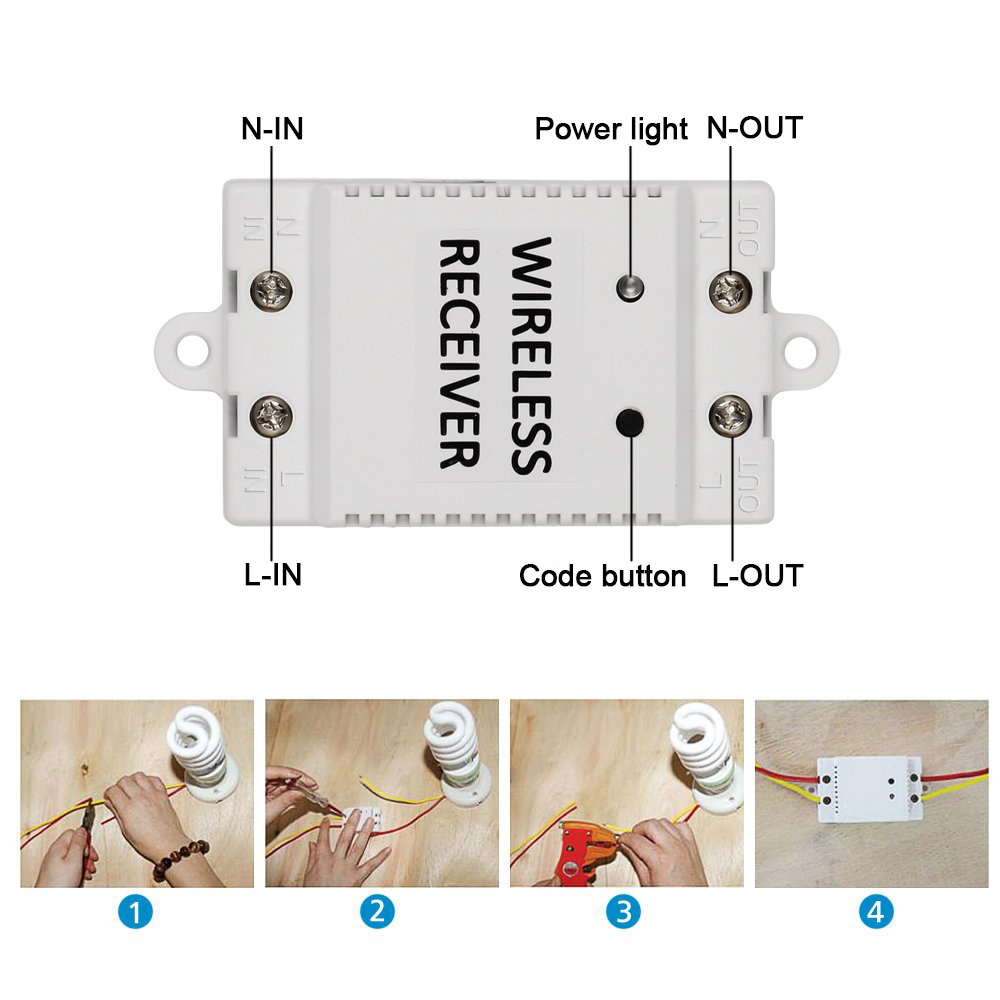 1/2/3 Gang Touch Control Outlet Wireless Light Switch with 3PCS Receivers Kit for Household Appliances Unlimited Connections Control Module Switch Pan 21