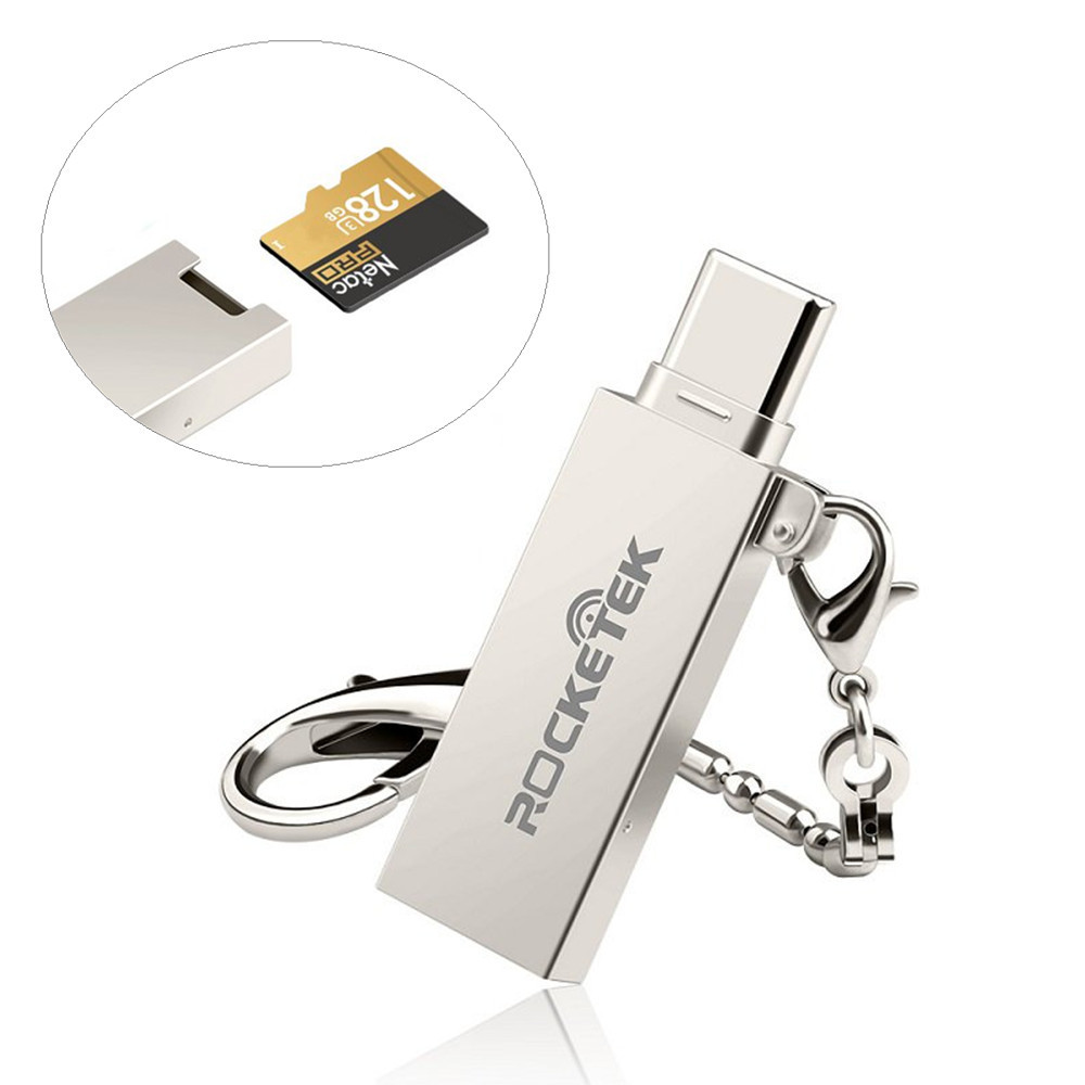 

Rocketek металл Type-c OTG USB 2.0 TF для чтения карт памяти для Xiaomi Huawei Tablet PC