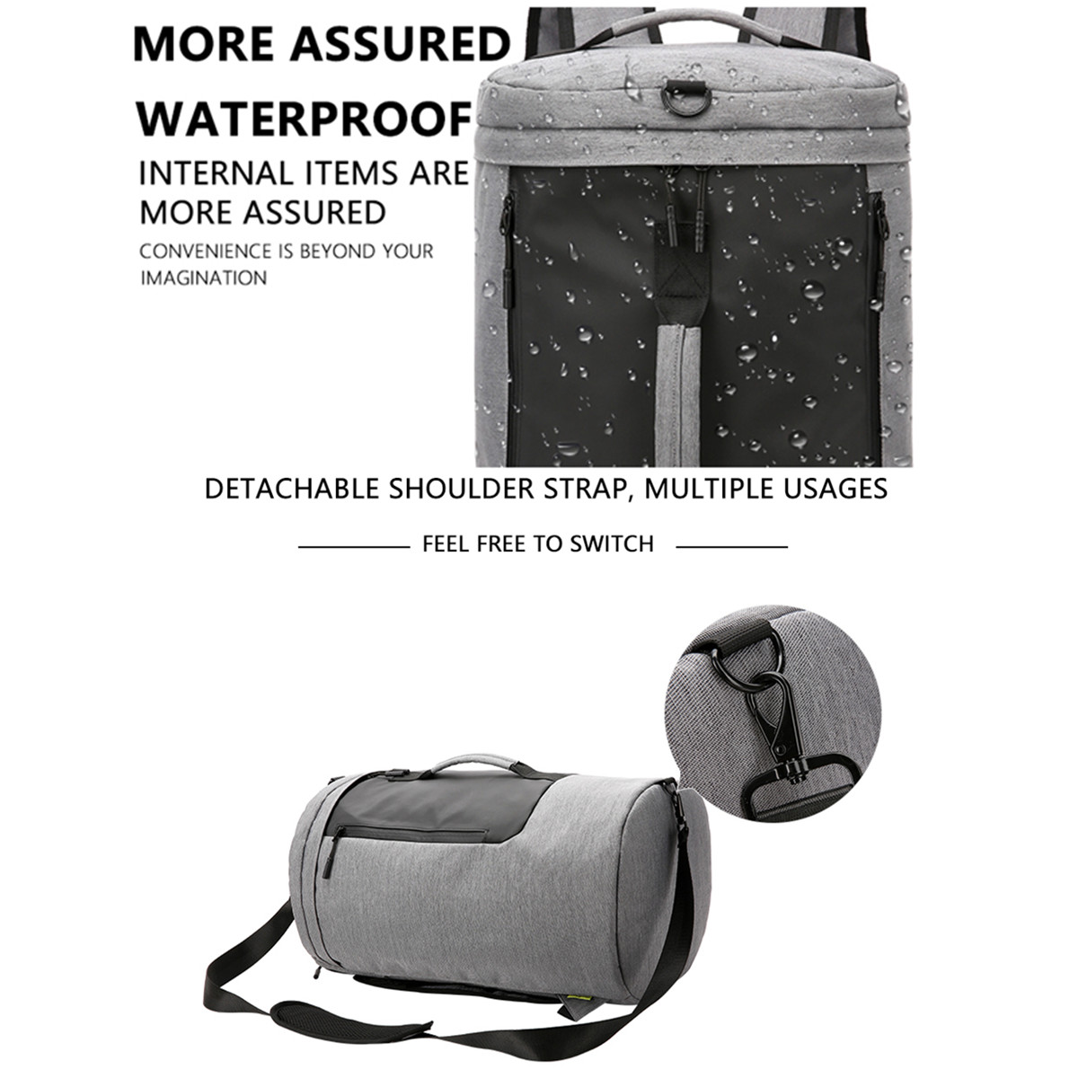 Travel Luggage Duffle Bag Lightweight Portable Handbag Fantasy Man With Wings Large Capacity Waterproof Foldable Storage Tote