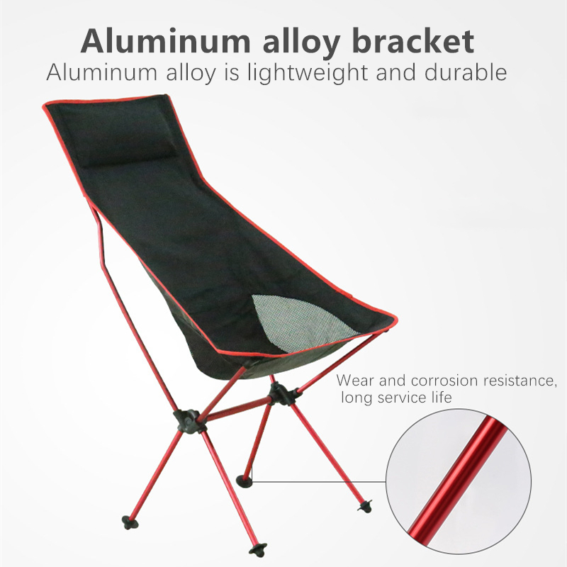 Portable Collapsible Moon Chair Fishing Camping BBQ Stool Folding Extended Hiking Seat Garden Ultralight Portable Indoor Outdoor Chair 11