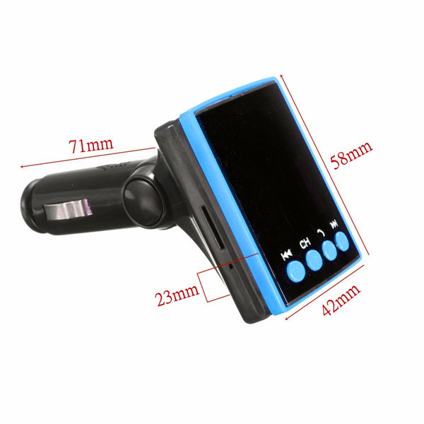Kit voiture sans fil Bluetooth mains libres Lecteur MP3 Radio FM Transimittervs avec télécommande