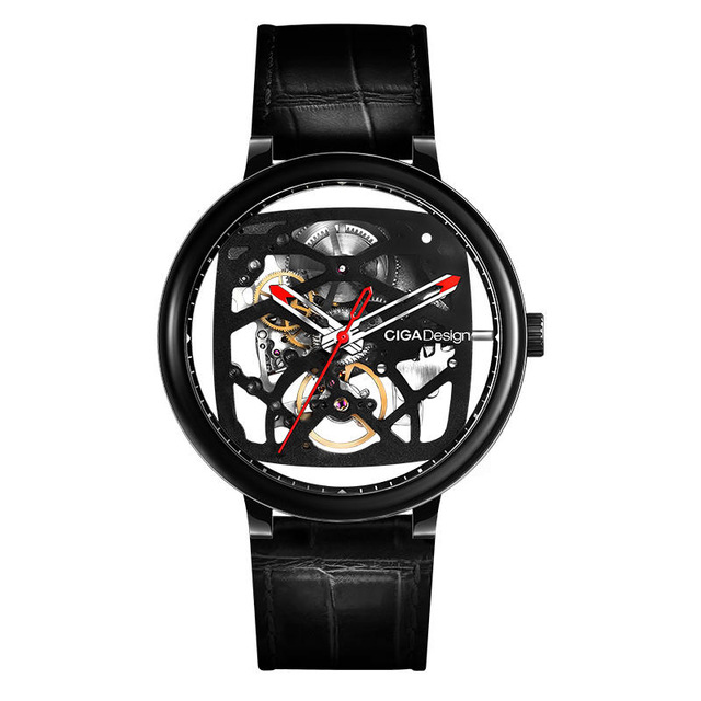 

Original CIGA Design FangYuan Series Skeleton Creative Automatic Mechanical Watch Genuine Leather Strap Watch from Xiaom