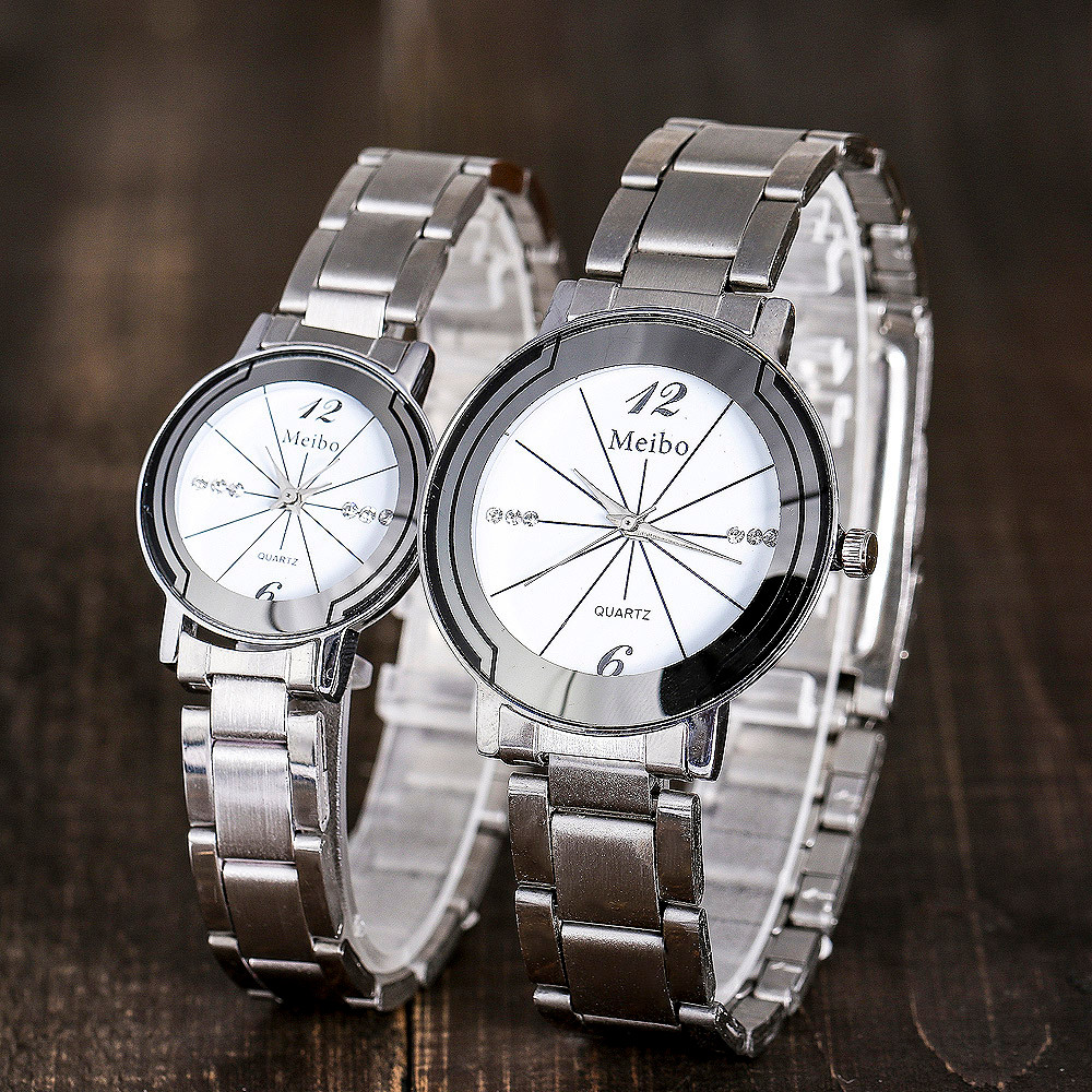 

Deffrun Повседневный стиль Full Steel Men Женское Кварцевые часы Elegant Дизайн Подарочные купонные часы