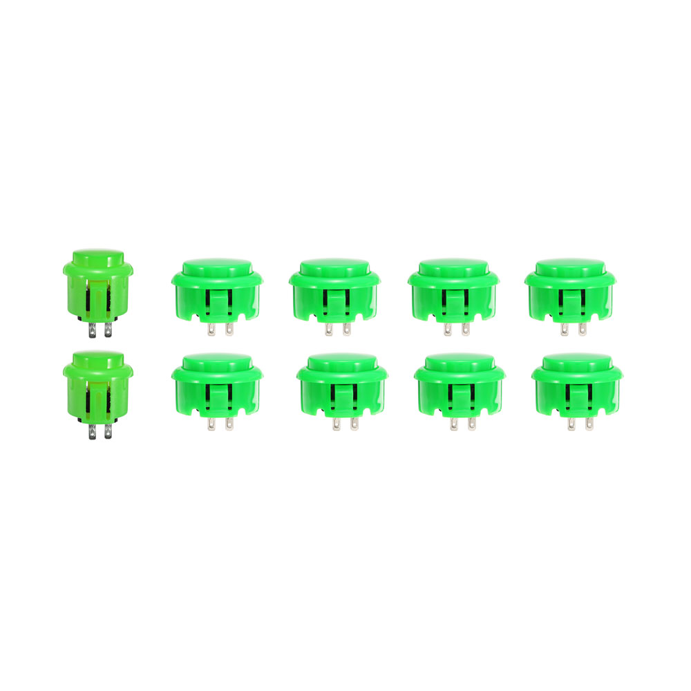 

30mm 24mm Green Push Buttons for Arcade Game Joystick Controller MAME