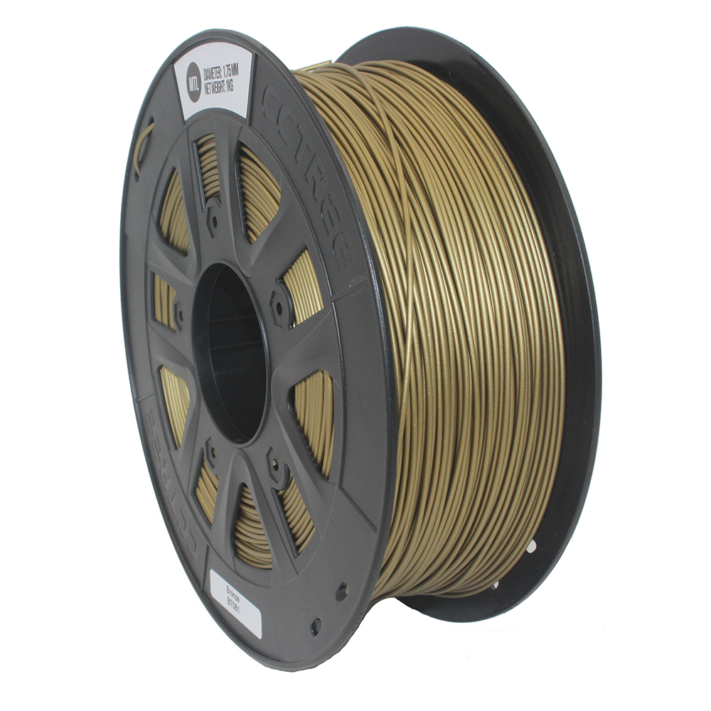 CCTREE® 1.75mm 1KG/Roll Metal Bronze/Copper Filled Filament for Creality CR-10/Ender 3/Anet 3D Printer 13