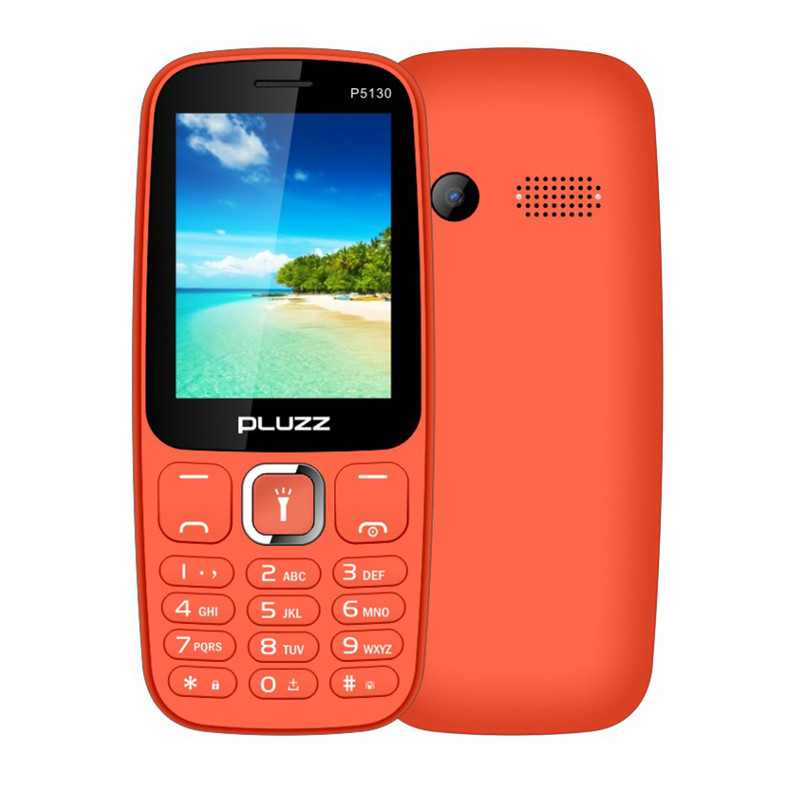 

PLUZZ P5130 2.4''800mAh Bluetooth FM Радио MP3 с LED фонариком Dual SIM-карта Feature Phone