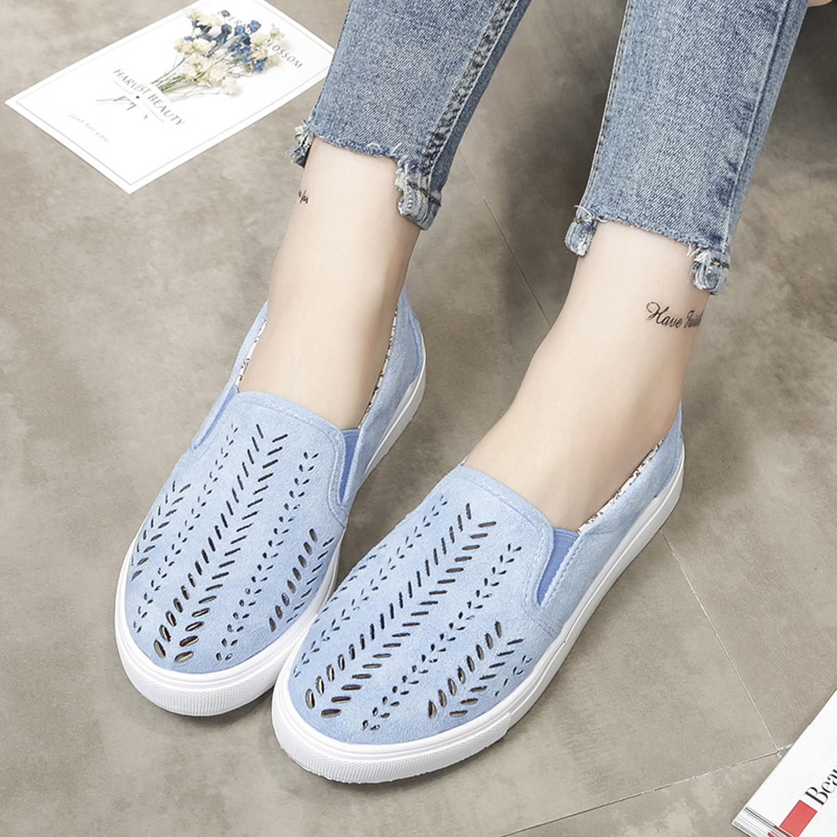 

Large Size Hollow Out Slip On Casual Flats Loafers
