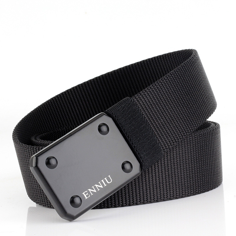 

130cm ENNIU TB51-2 3.8cm Thicken Nylon Tactical Belt Army Fan Specialized Armed Metal Quick Release Military Belt