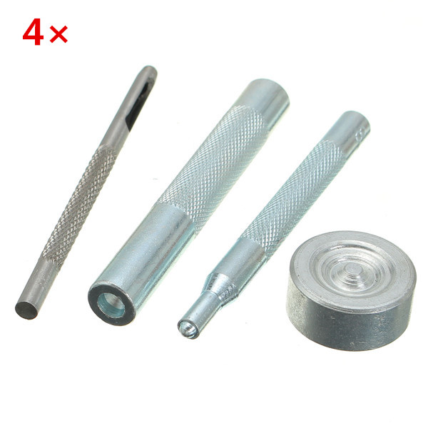 

4pcs Metal Eyelets Button Leather Craft Punch Installation DIY Tools