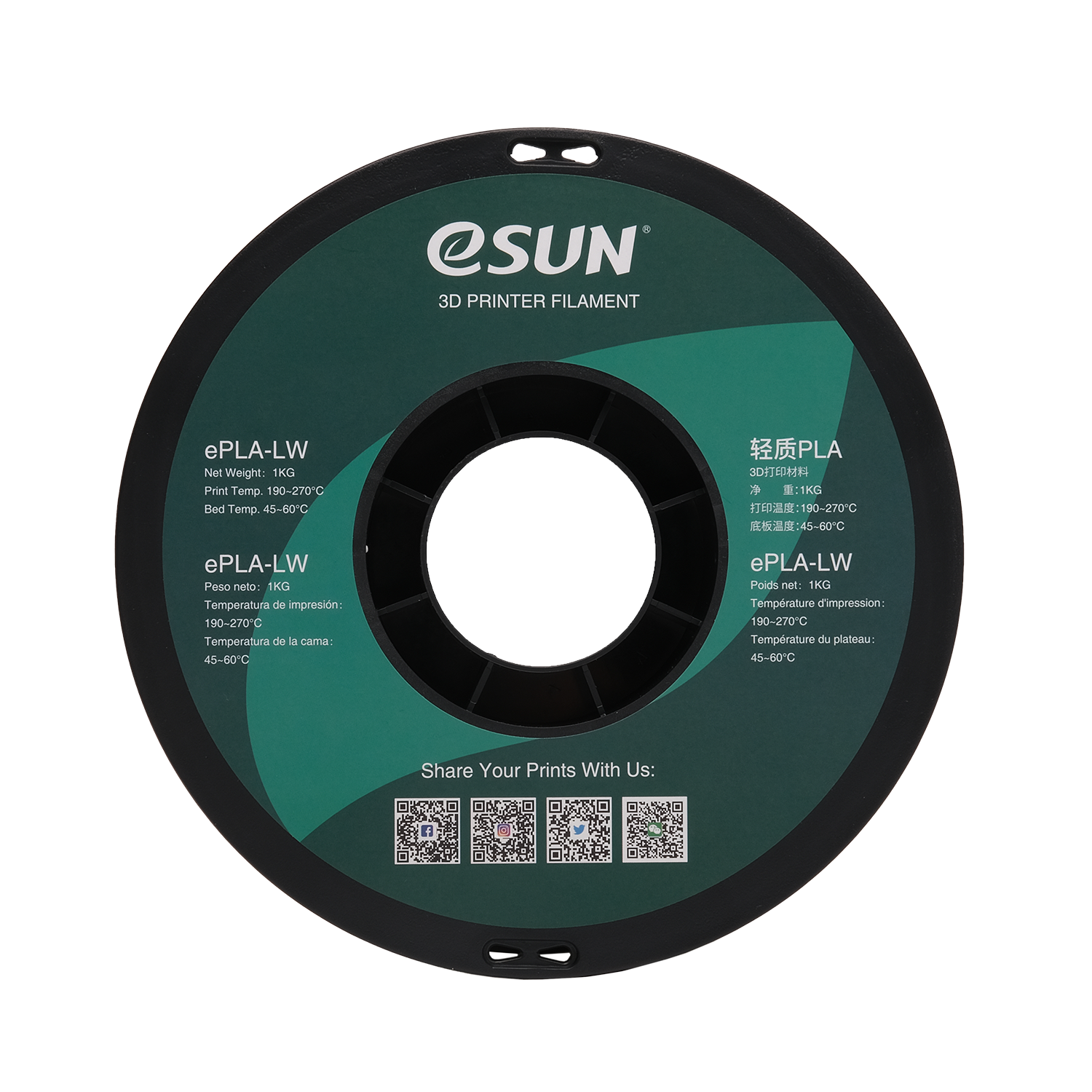 Find eSUNÂ® PLA-LW 3D Printing Material 1.75mm 1KG 2.2LBS 3D Printing Filament Light Weight foam Material for Aircraft Models for Sale on Gipsybee.com with cryptocurrencies