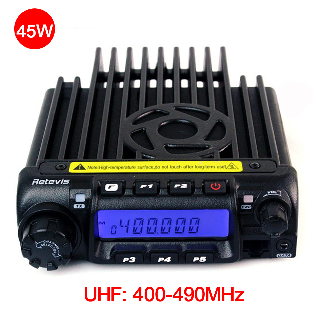 

Retevis RT-9000D VHF 400-490MHz Mobile Car Radio Transceiver 200CH 50CTCSS 60W