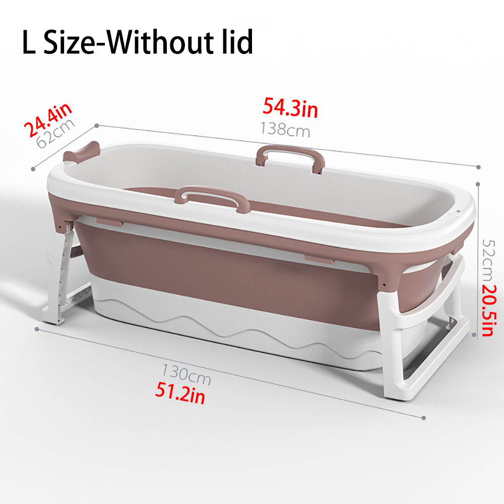 1.15/1.38m Large Thickened Bathtub Bath Barrel Adult Children's Folding Tub Basin Baby Swim Tub Sauna 2size 17