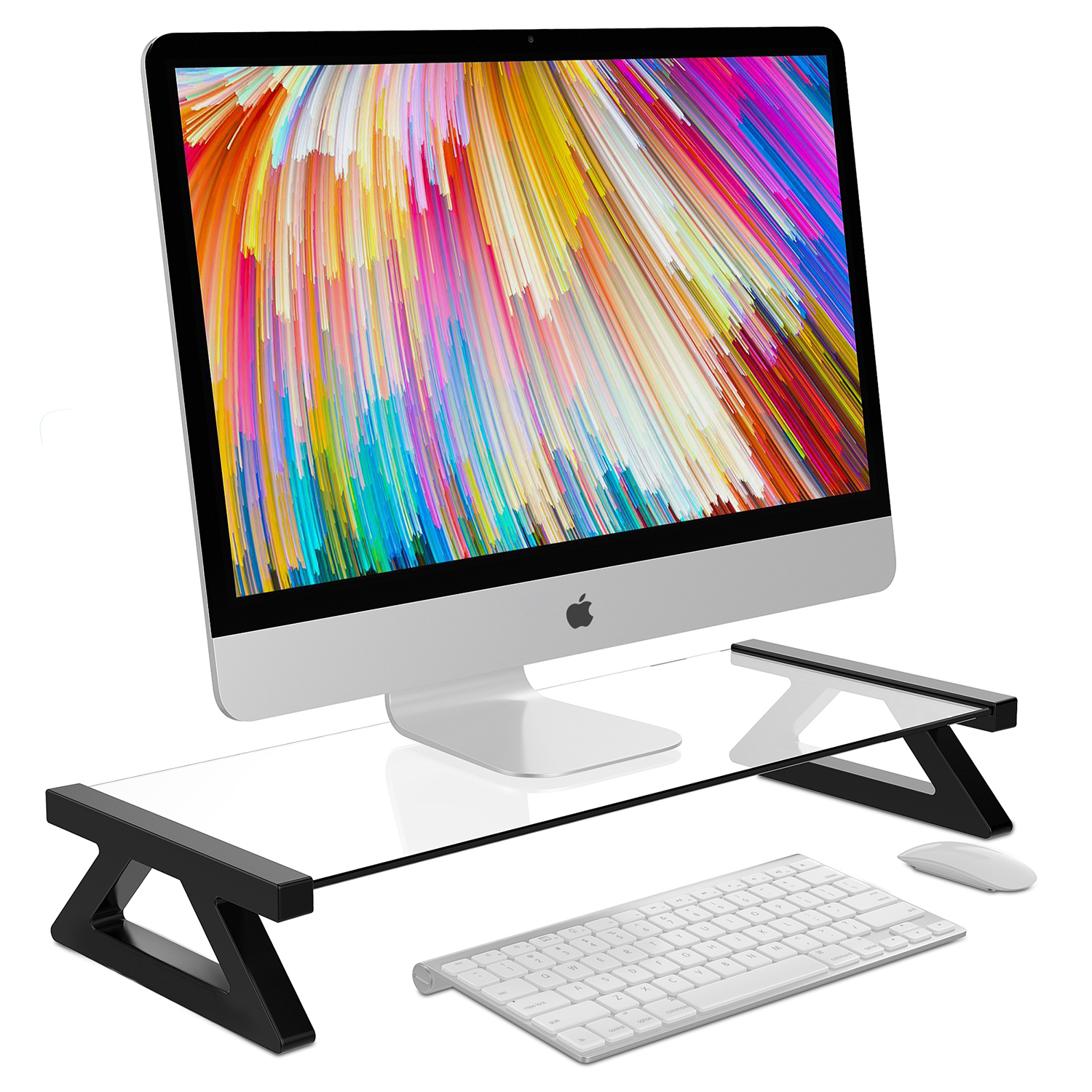 Find Tempered Glass Monitor Stand Monitor Riser Laptop Stand for Sale on Gipsybee.com with cryptocurrencies