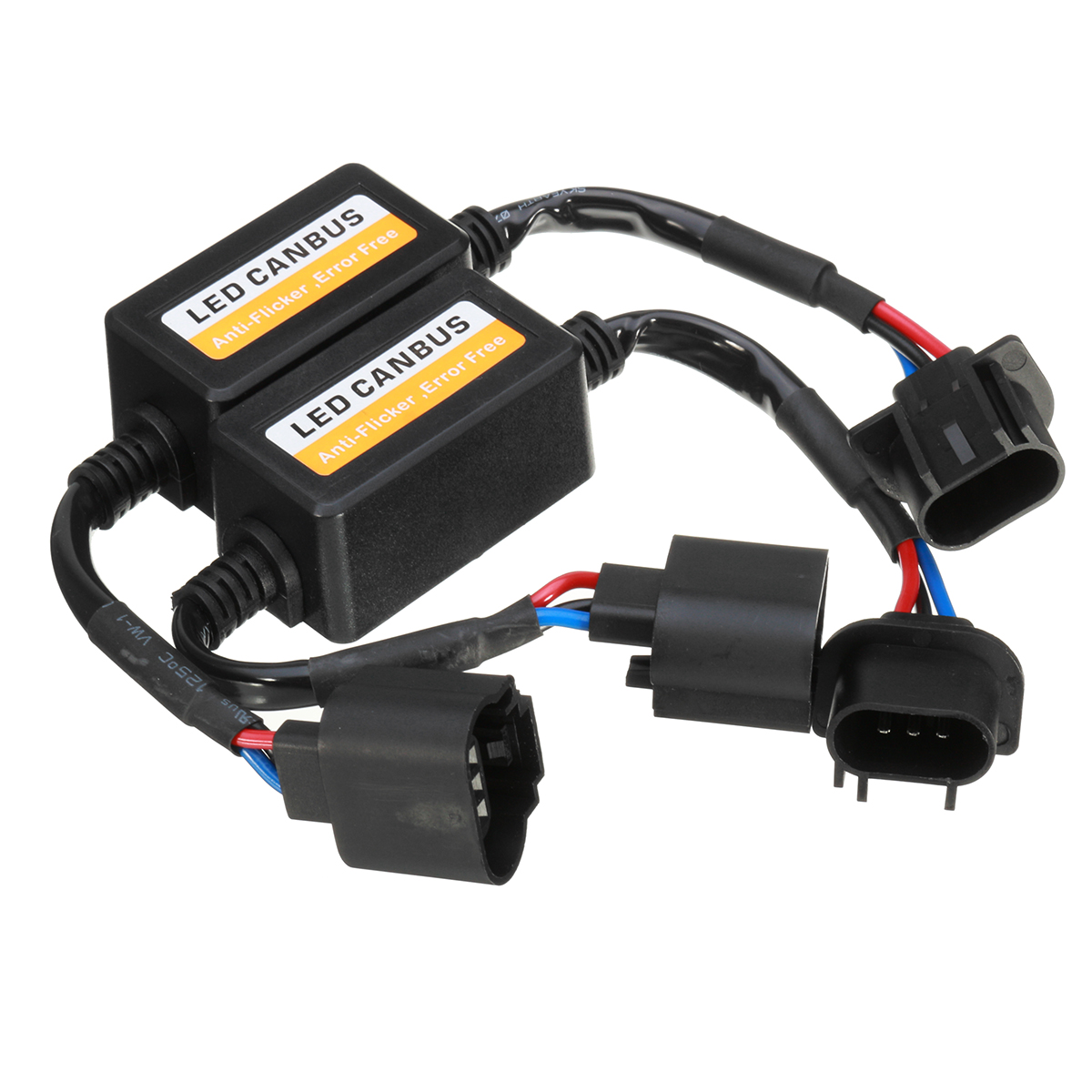 

H13 Car LED Headlight Decoder Canbus Error Free Anti Flicker Resistor Canceller 2PCS
