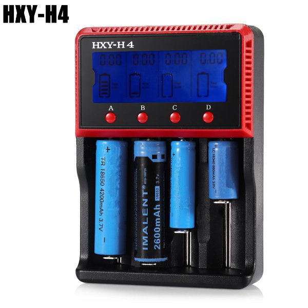 

HXY-h4 ЖК-дисплей смарт-зарядное устройство для LiFePO4 / литий-ионный / Ni-MH / NiCd