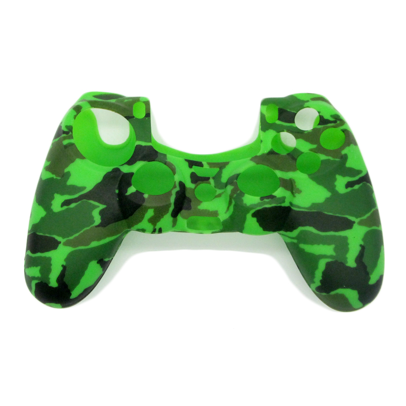 Camouflage Army Soft Silicone Gel Skin Protective Cover Case for PlayStation 4 PS4 Game Controller 7