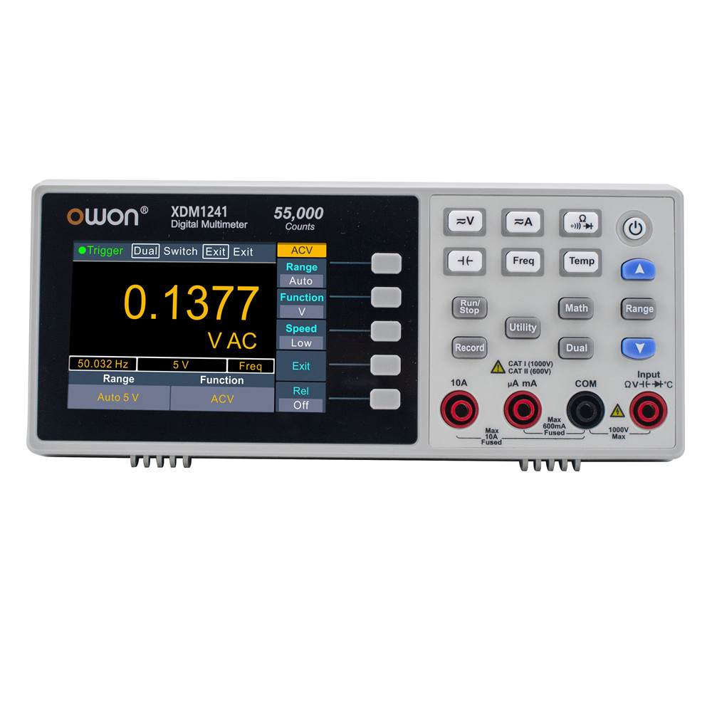 Find OWON XDM1241 USB Digital Multimeter 55000 Counts Universal Desktop Multimeters Meter with 3.5-inch TFT LCD Screen for Sale on Gipsybee.com with cryptocurrencies