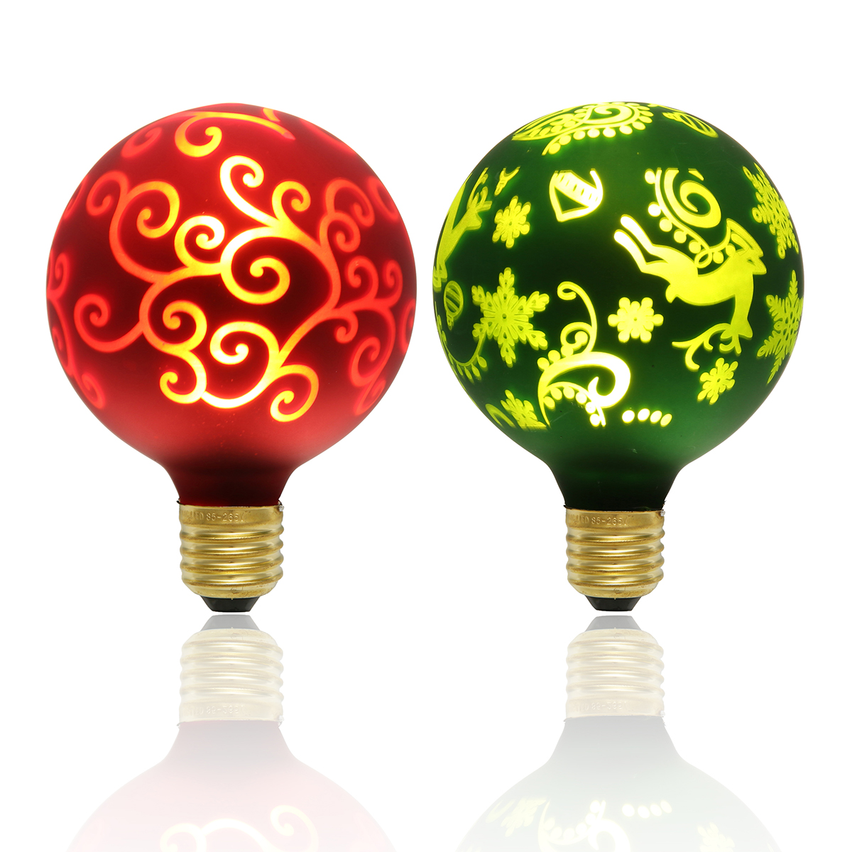 

Kingso E27 G95 LED Light Bulb Christmas Edison Decorative Lamp for Holiday Home Indoor Use AC85-265V