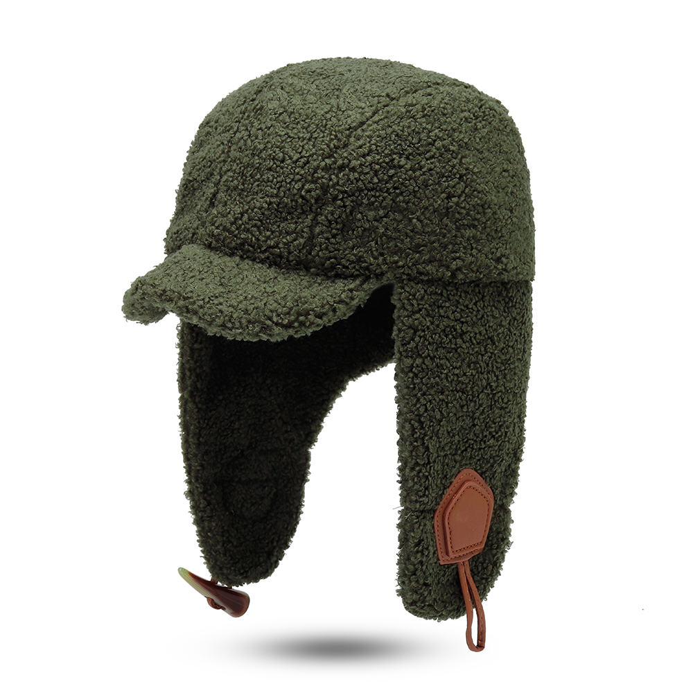 

Unisex Winter Fashion Trapper Hat Lamb Velvet Earmuffs Hat