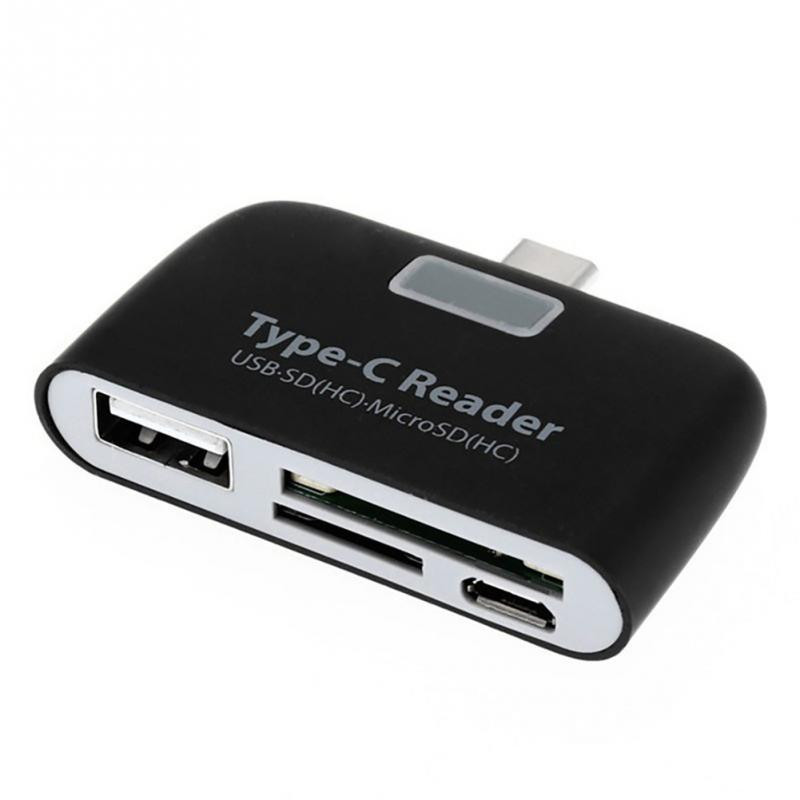 

Bakeey 4 in 1 Type-c USB 3.1 USB 2.0 Memory Card U Flash Disk TF OTG Card Reader for Mobile Phone