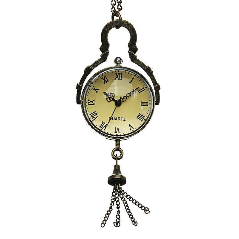 

DEFFRUN Vintage Big Bells Roman Number Chain Pocket Watch