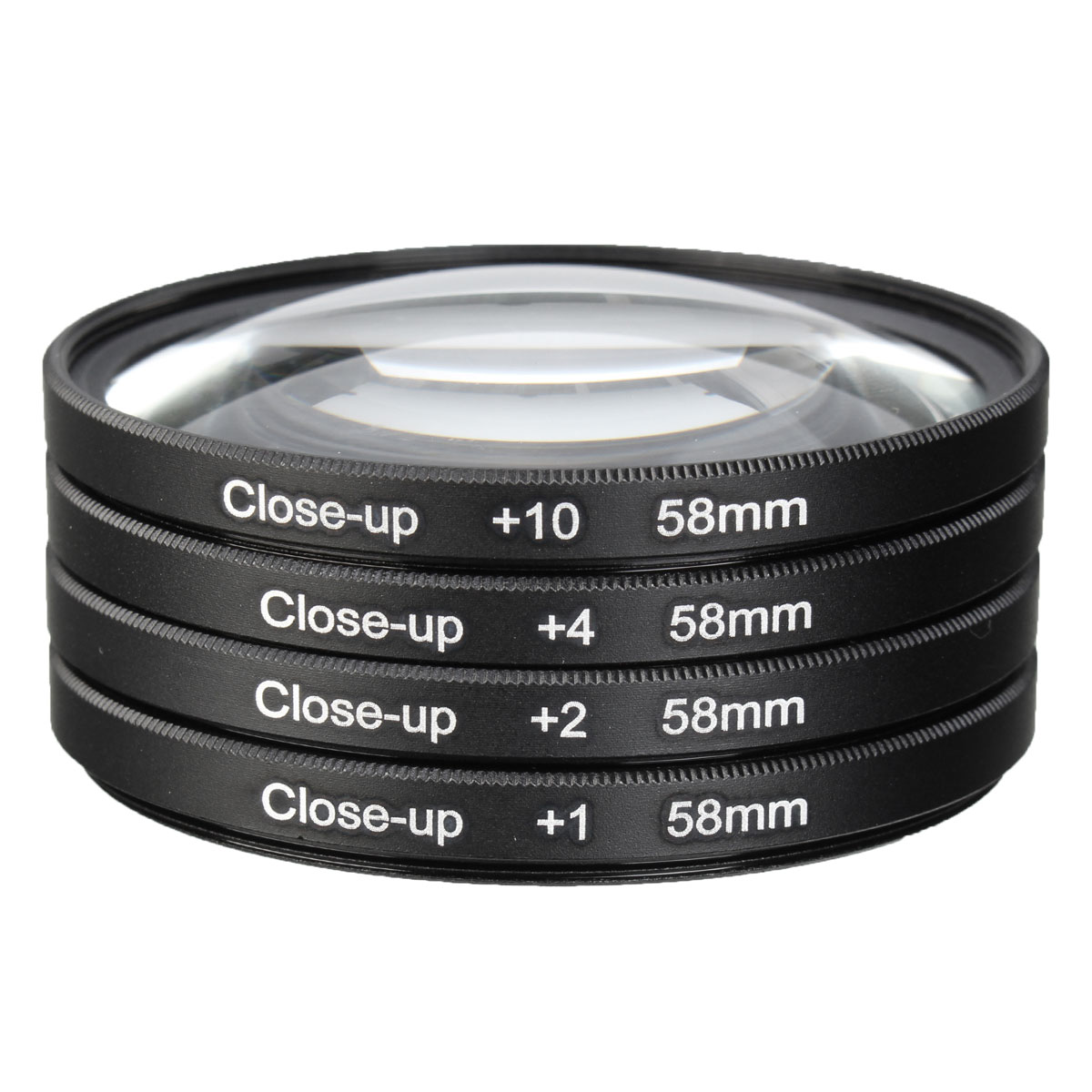

Universal 58mm Macro Close Up Filter Lens Kit +1 +2 +4 +10 for 58mm Camera Lens