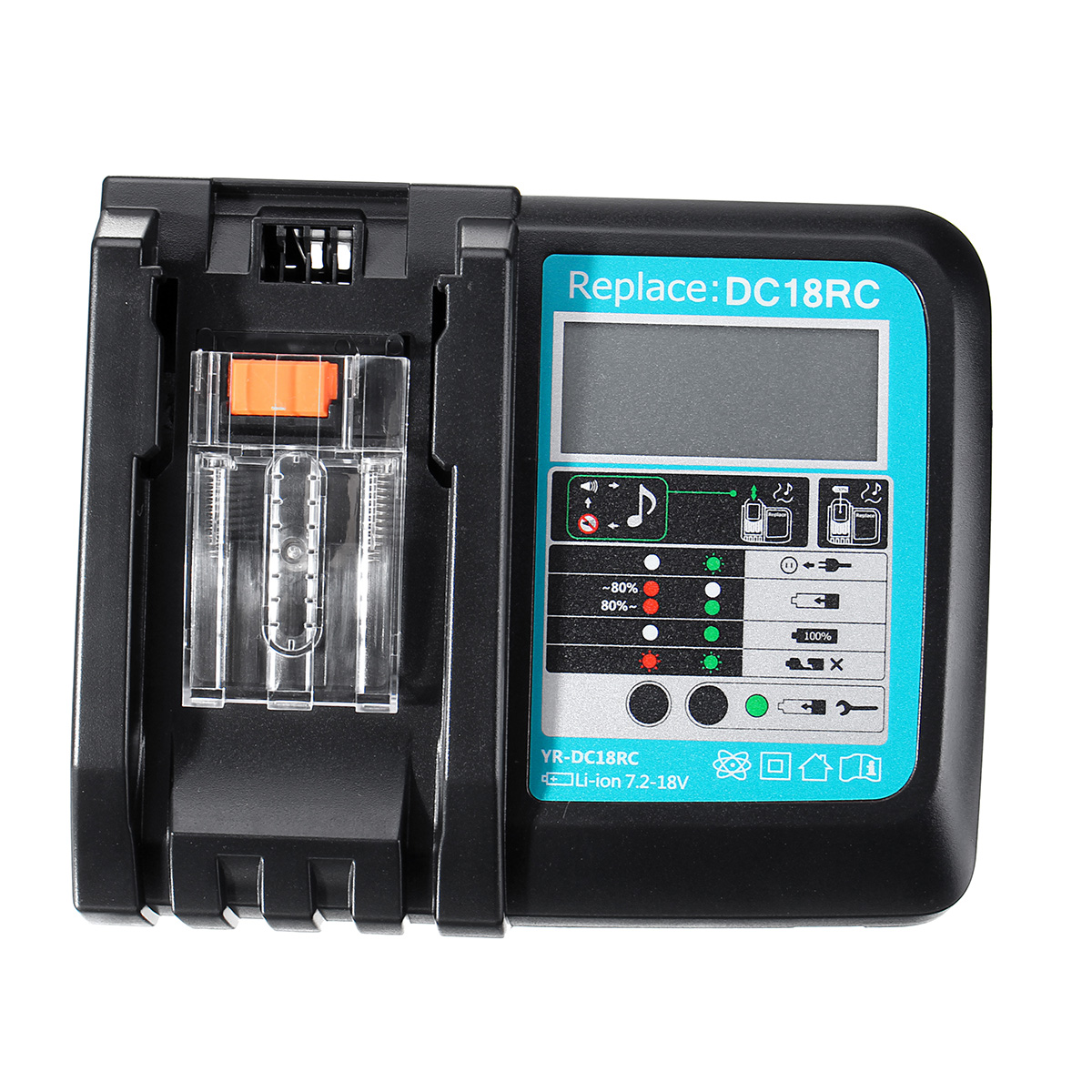 

DC18RC Fast Lithium-Ion Battery Charger BL1830 BL1840 BL1850 For Makita Battery