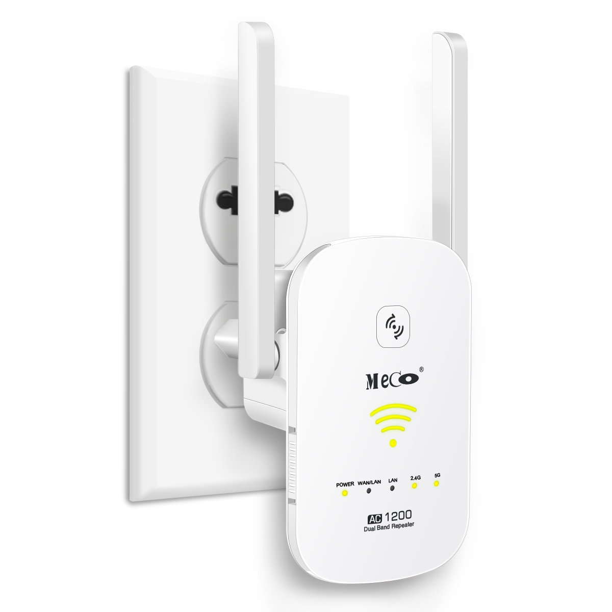 Find MECO ELEVERDE AC1200 WiFi Repeater Dual-Band 2.4G 5G 1200M Repeater/Router/AP Mode Switch WPS WiFi Range Extender WiFi Wireless Amplifier ME-AC50 for Sale on Gipsybee.com with cryptocurrencies