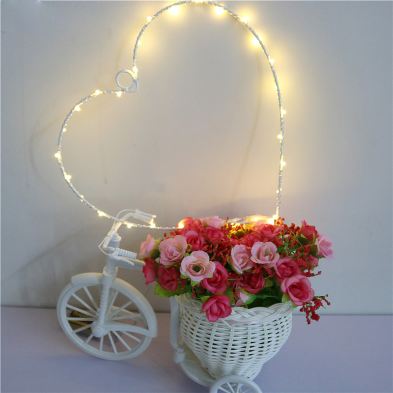 

Hot Selling Hearts Letter Lamp On Wall LED Night Light Christmas Wedding Decoration Curtain Lights Christmas Decoration Fairy Battery Operated Led String Lights for Christmas Wedding Festoon Party