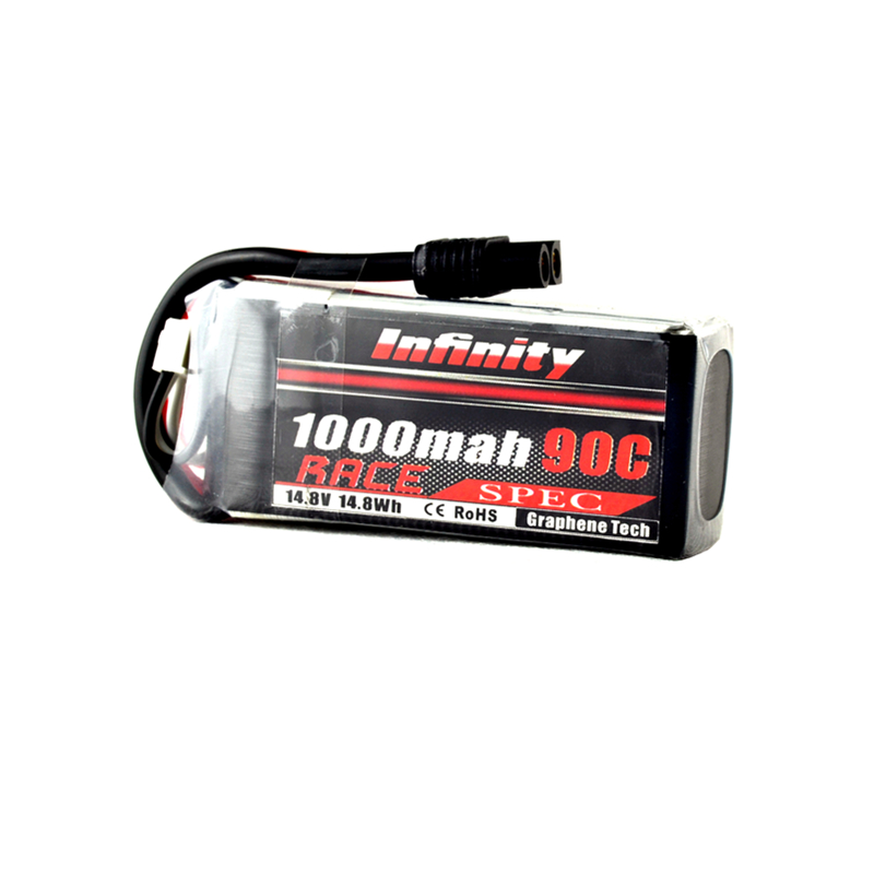 

AHTECH Infinity 4S 14.8V 1000mAh 90C Graphene LiPo Battery SY60 for RC Drone FPV Racing Multi Rotor