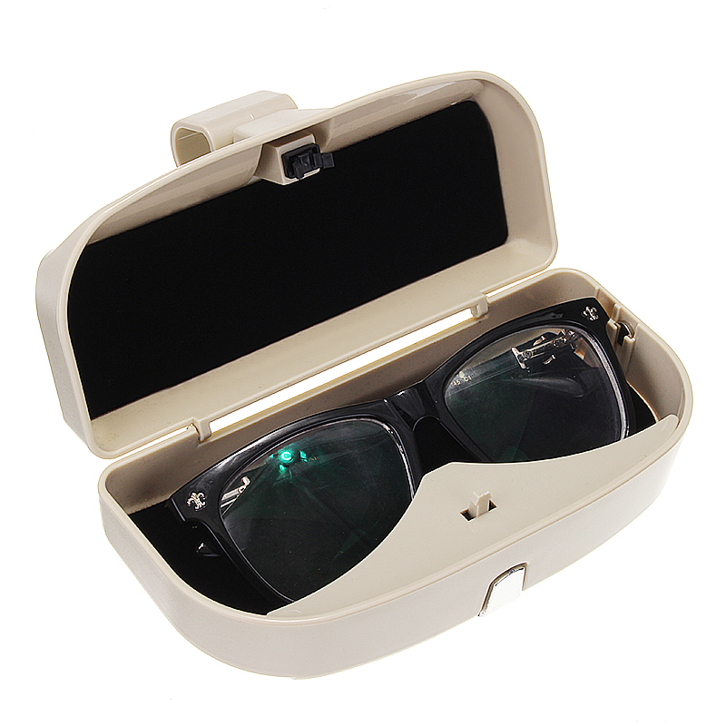 

Car Auto Sun Visor Clip Holder Storage Box for Sunglasses GlassesCase