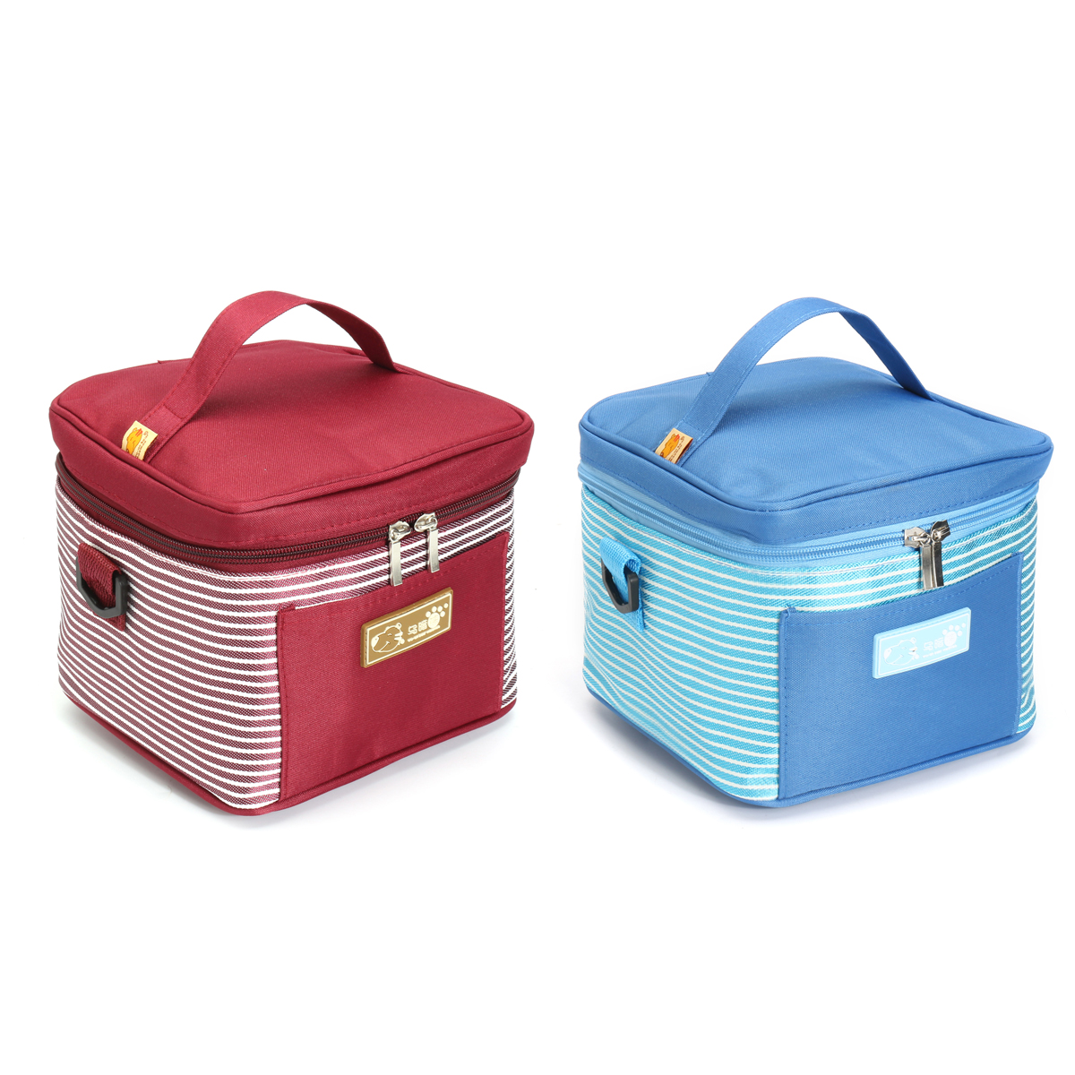 

IPRee Portable Travel Insulated Thermal Cooler Lunch Box Carry Tote Picnic Storage Bag