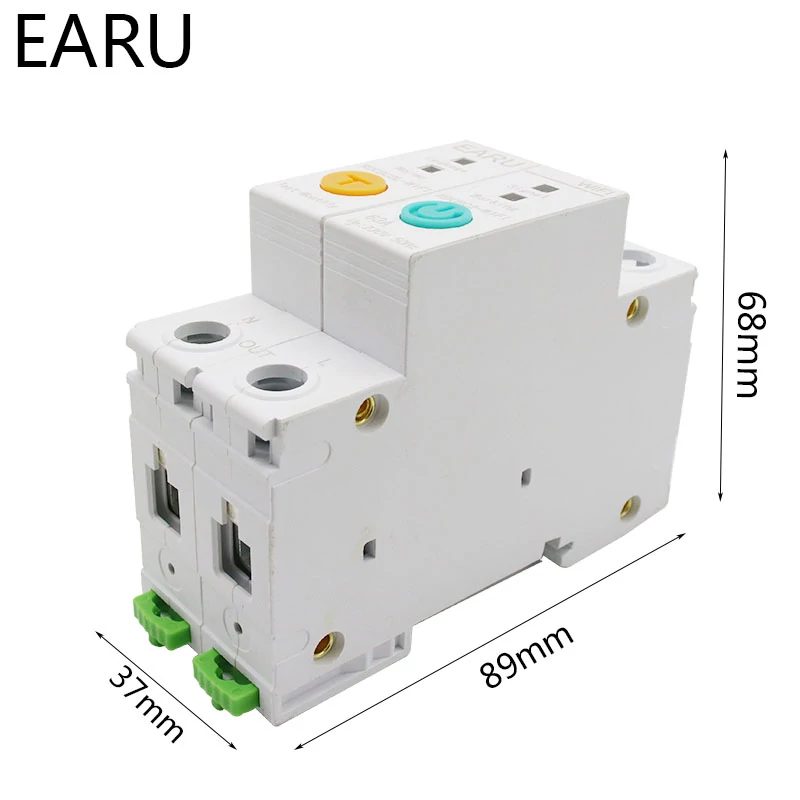 Find EARU 2P Smart WIFI Energy Circuit Breaker Meter Power Consumption kWh Meter Timer Switch Relay Voltmeter Works With Alexa Smart Life eWelink APP for Sale on Gipsybee.com