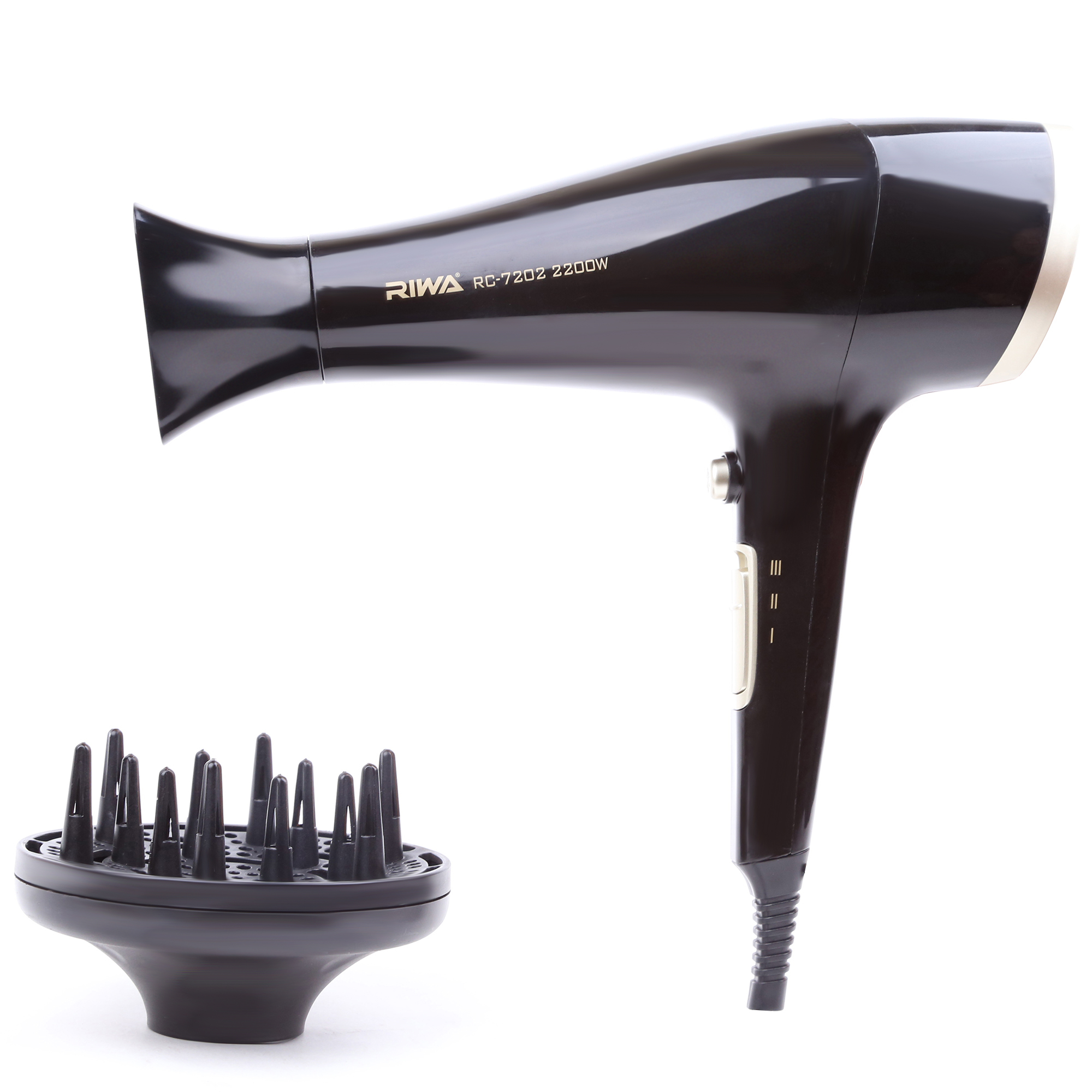 

RIWA RC-7202 2200W Household Electric Hair Dryer Air Temperature Adjustment Fast Drying Hair Blower