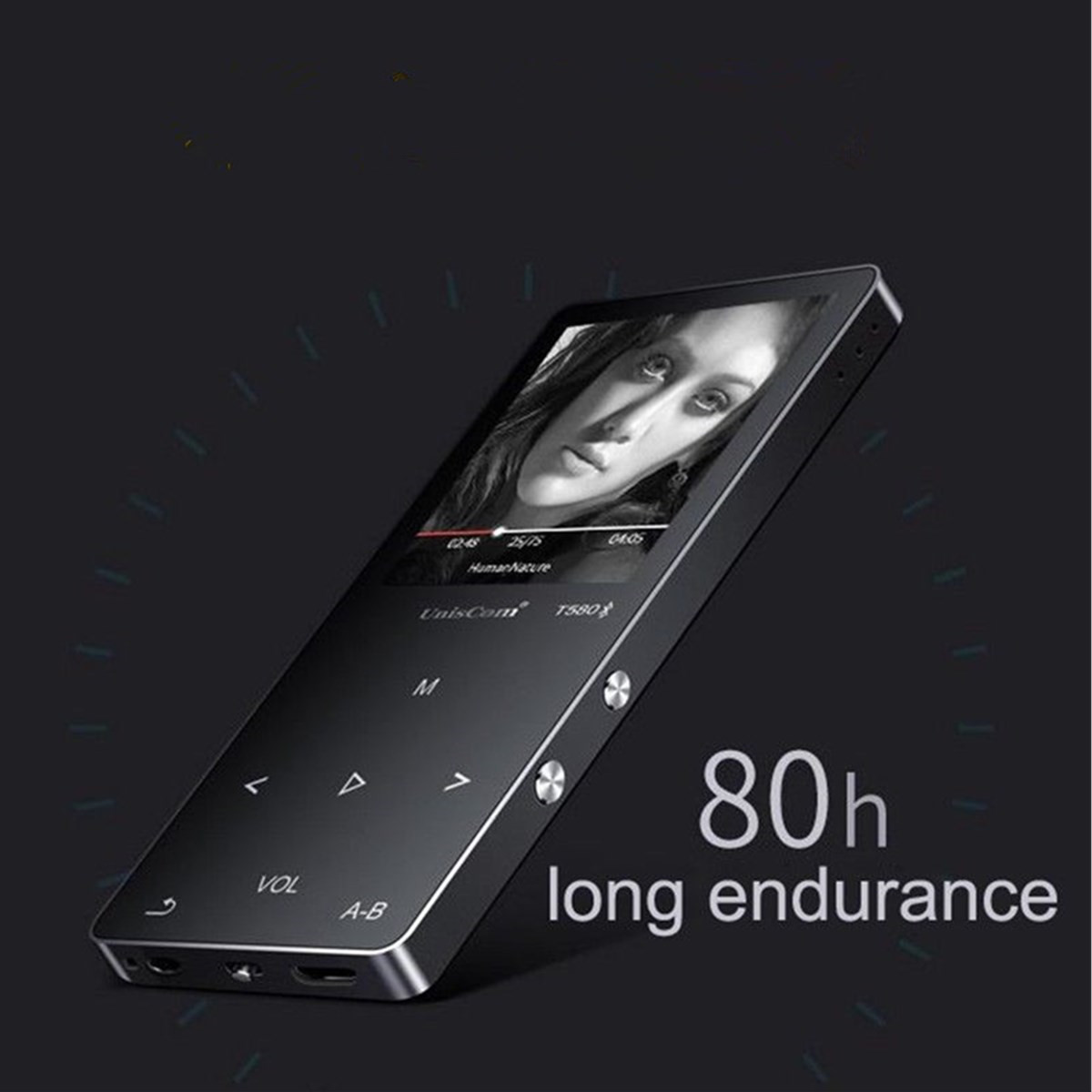 Uniscom 8G 1.8 Inch Screen bluetooth Lossless HIFI MP3 Music Player Support A-B Repeat Voice Record 20