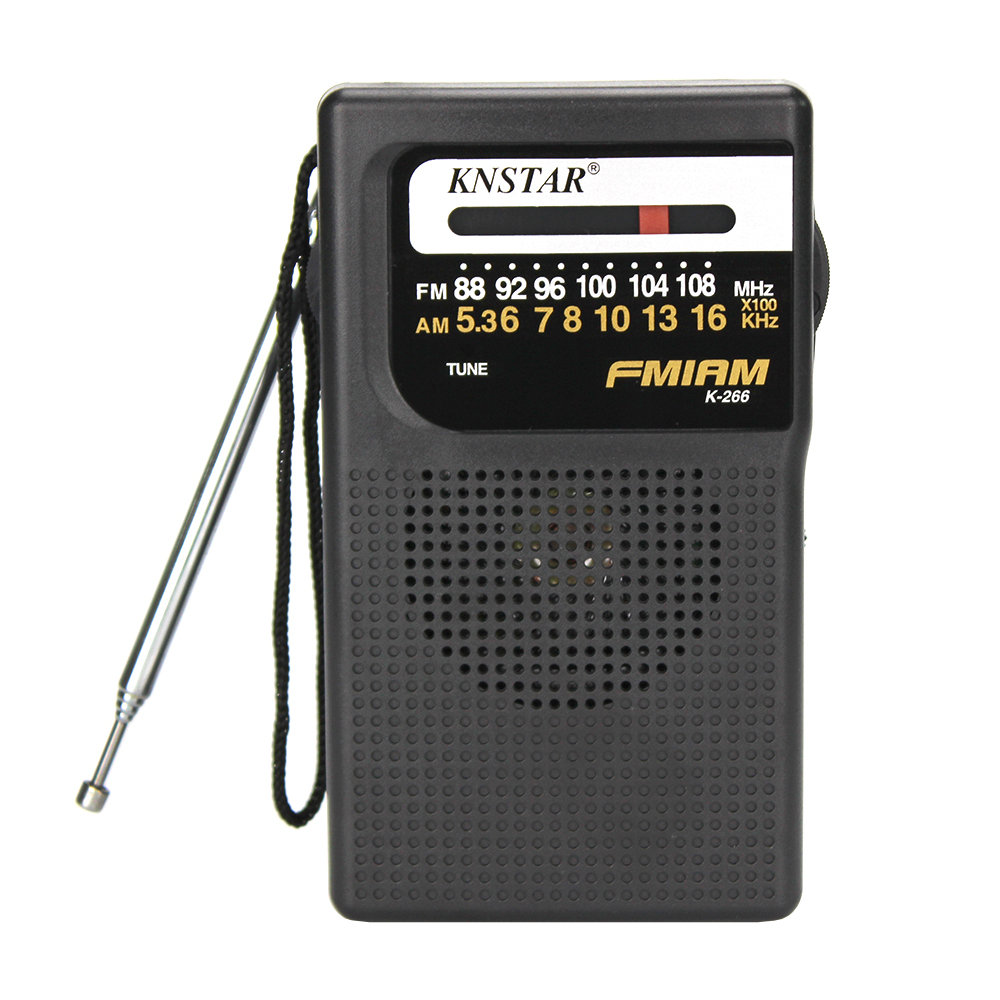 Find KNSTAR K 266 Portable Mini AM FM Semiconductor Radio Built in Speaker Antenna 3 5mm AUX Headphone Jack for Sale on Gipsybee.com with cryptocurrencies